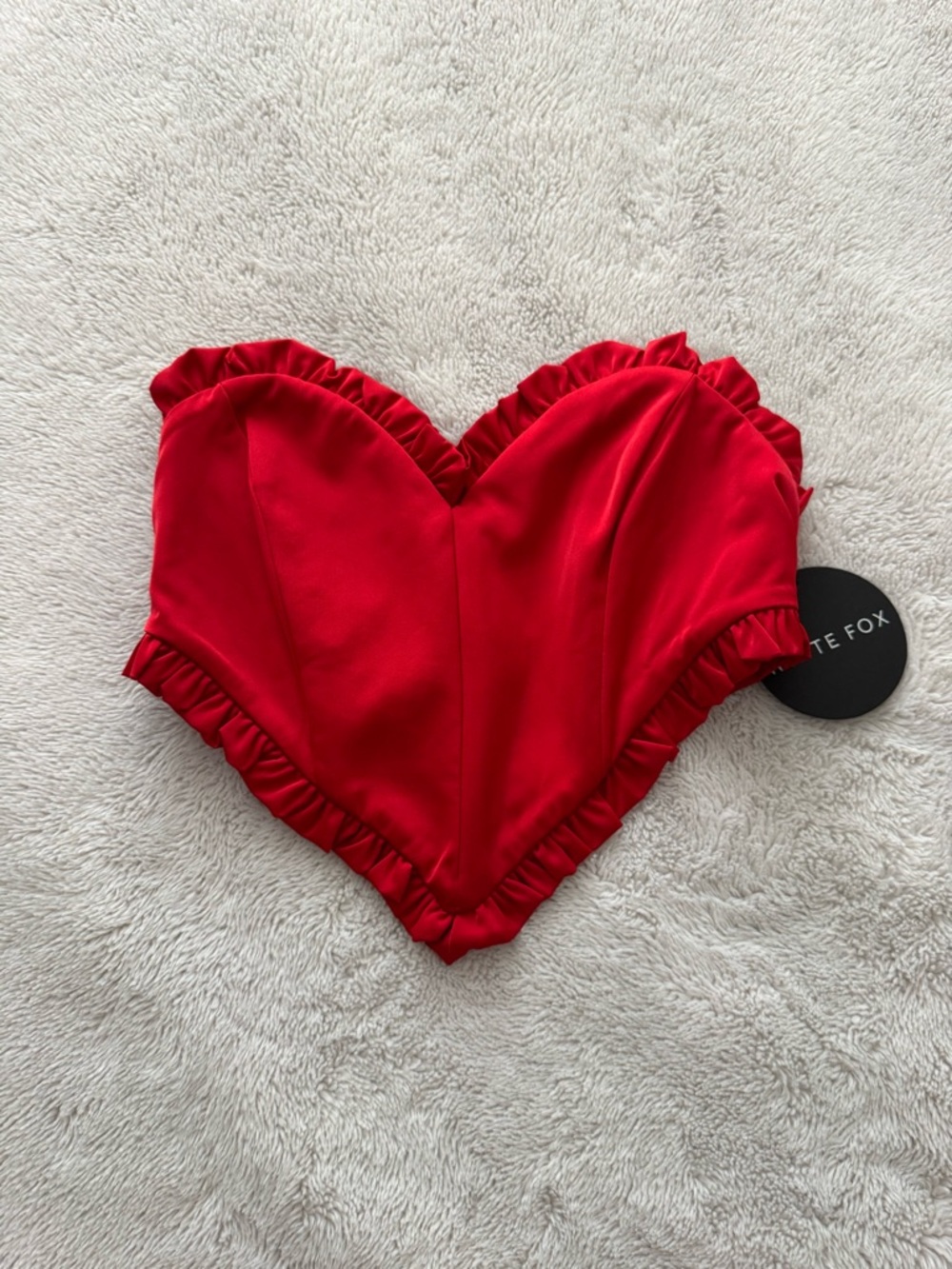 Whitefox heart corset top